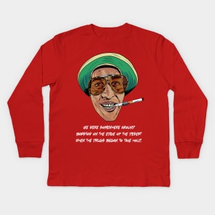 Fear and Loathing in Las Vegas (with quote) Kids Long Sleeve T-Shirt